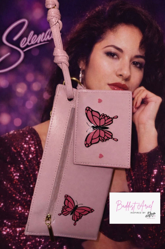 Pink Butterfly Wristlet Wallet🩷
